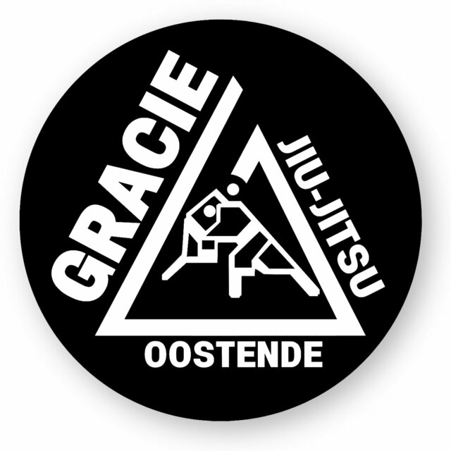 Image front Gracie Ostend Academy Classic Round Stickers