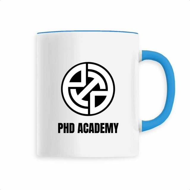 Image back PHD Academy's -Ceramic mug