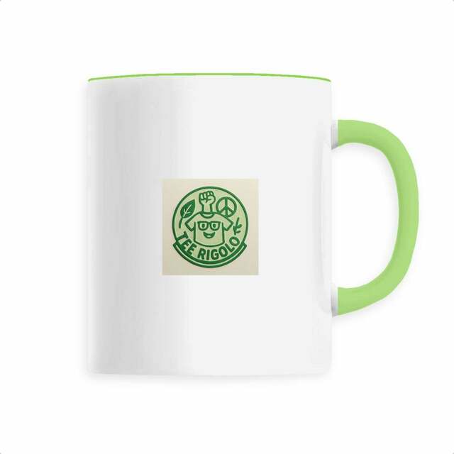 Image front Mug céramique multicolore avec Votre logo personnalisé