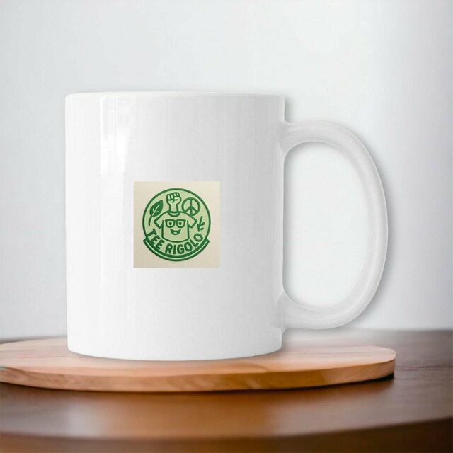 Image front Mug céramique multicolore avec Votre logo personnalisé