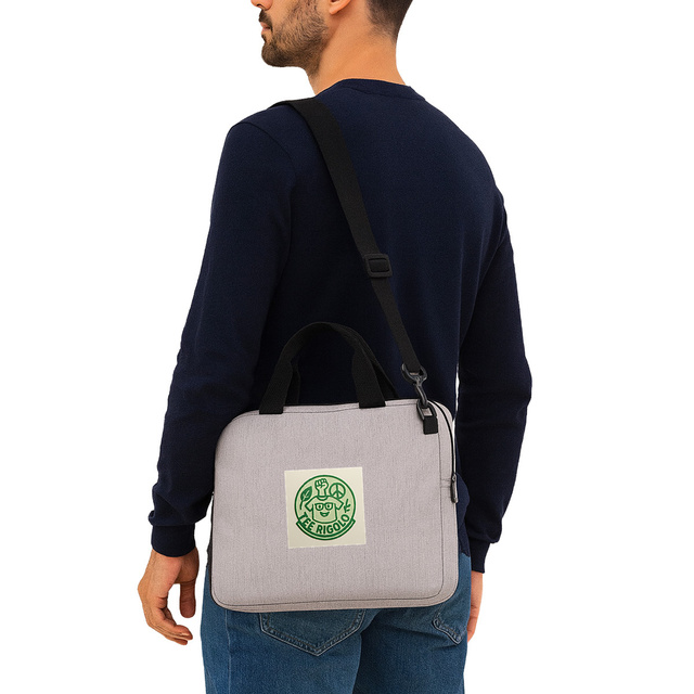 Image front Sac Kimood pesonnalisable en coton recycle pour notebook