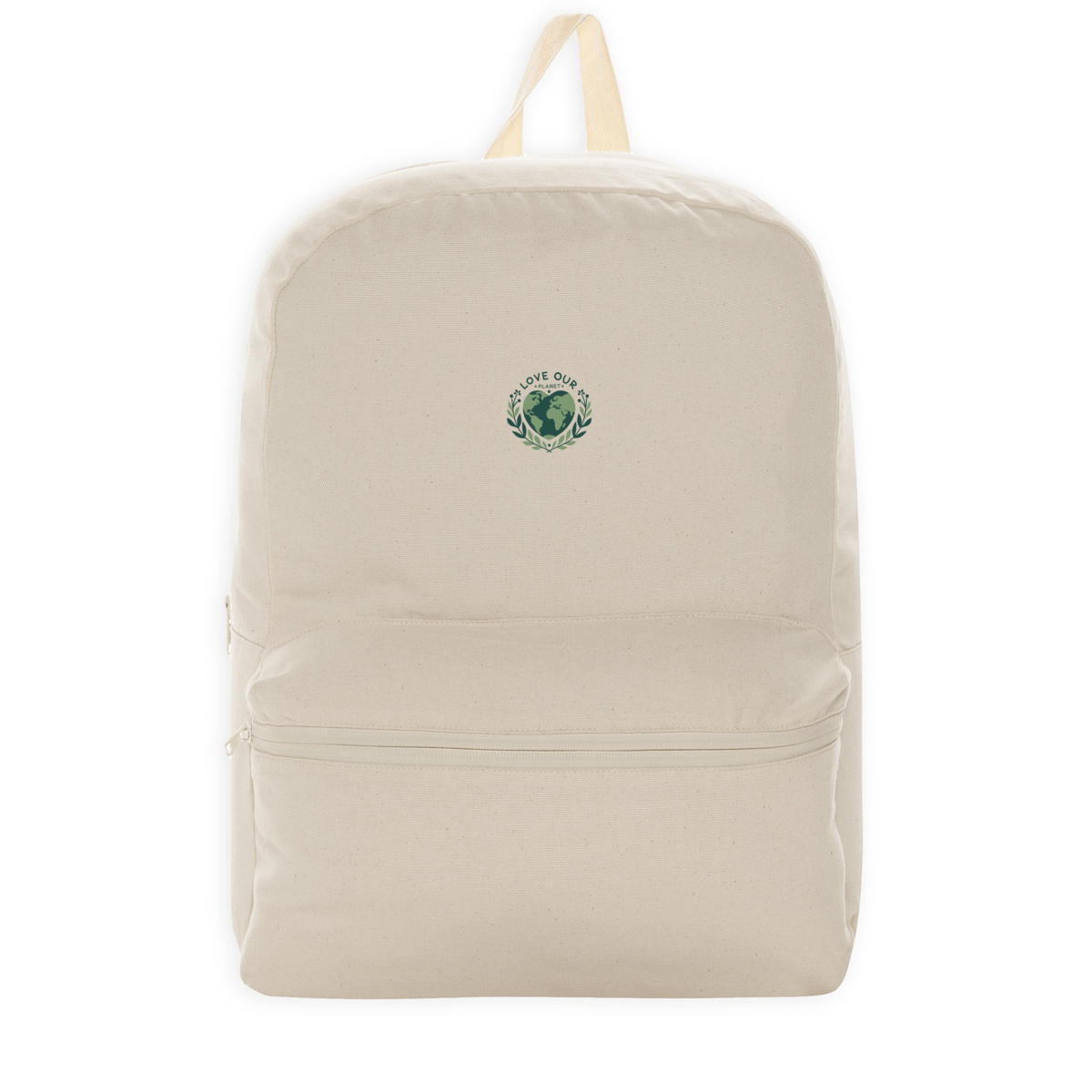 *LOVE OUR PLANET* 100% RECYCLED SHOPPING BACKPACK - Image