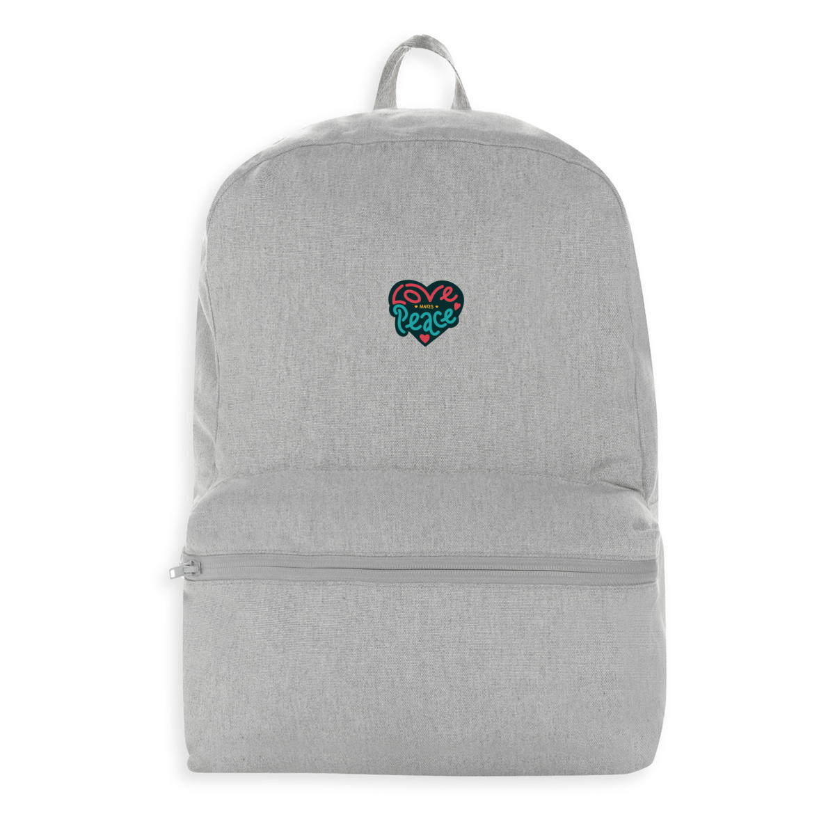 *LOVE MAKES PEACE* 100% RECYCLED BACKPACK