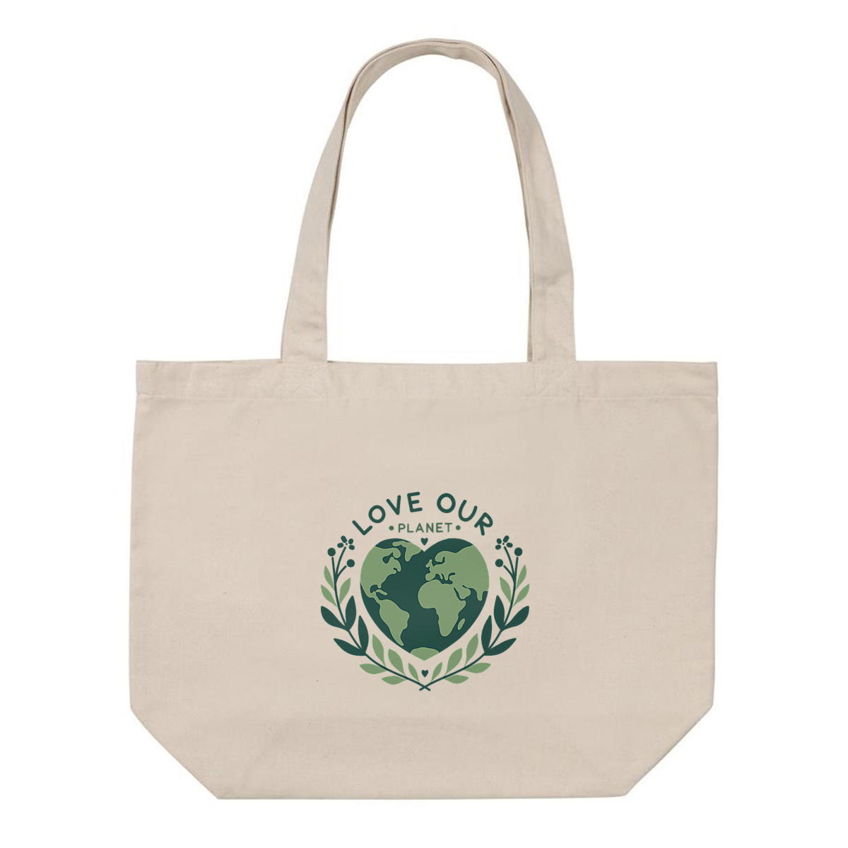 *LOVE OUR PLANET* 100% RECYCLED SHOPPING BAG