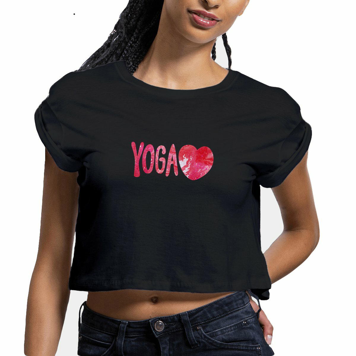 *YOGA LOVE* CROP TOP for WOMEN