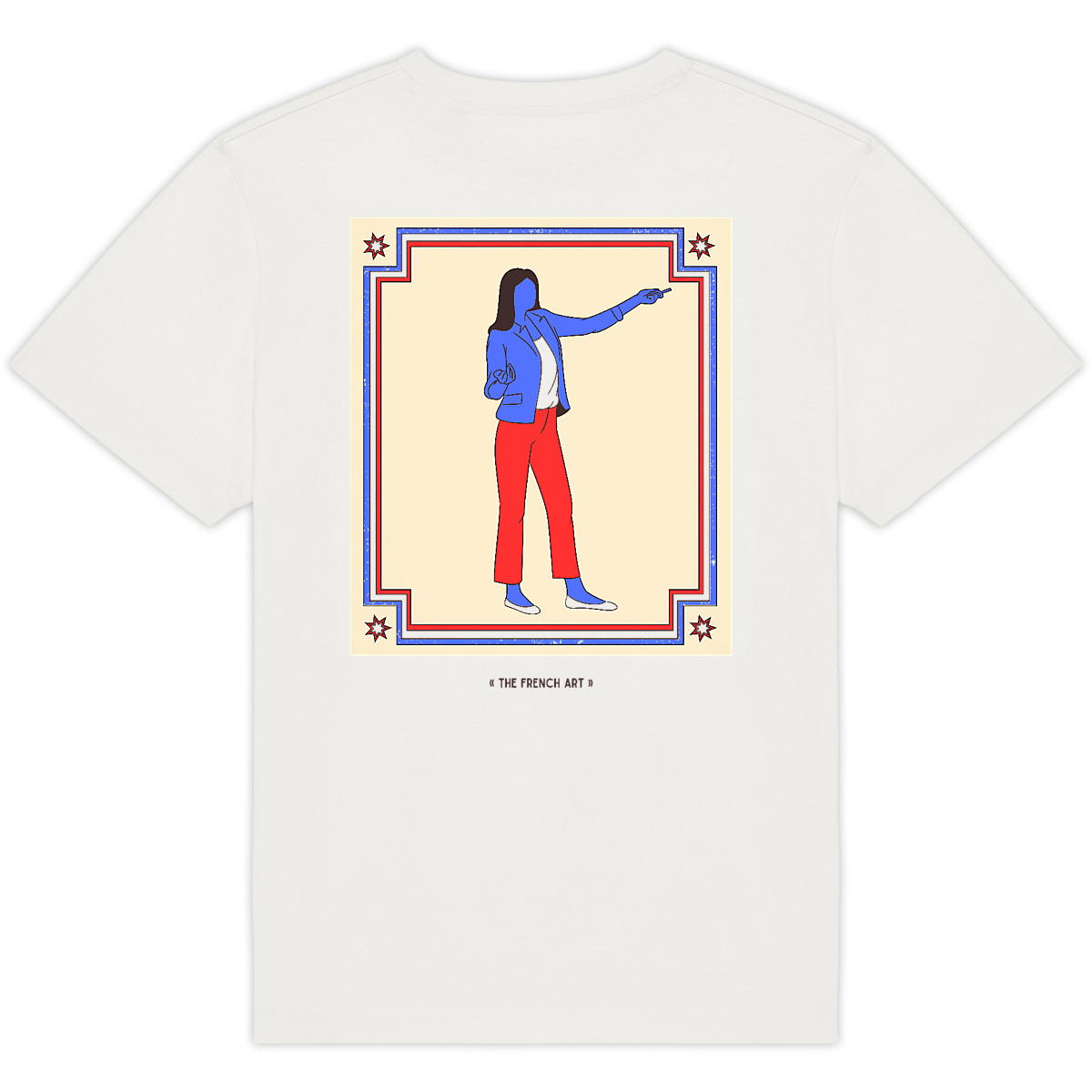 Image back T-shirt "AUNT FRANCE" classic 220 g/m2