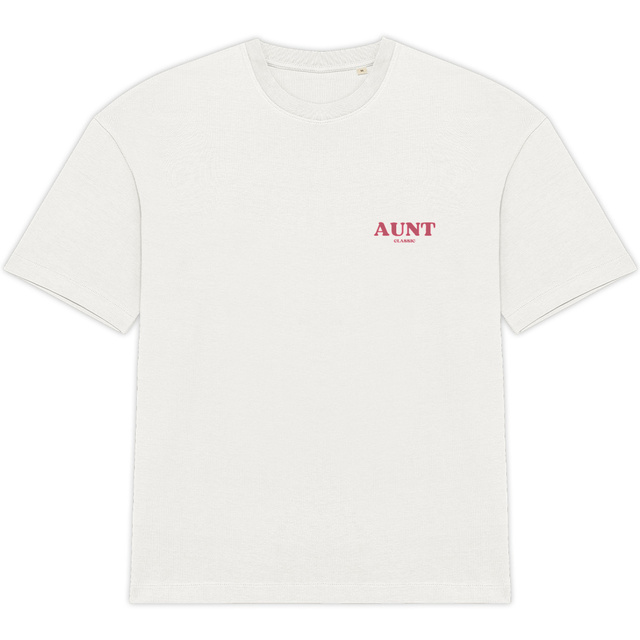 Image back T-shirt "AUNT IS FLOWER" rose 220 g/m2