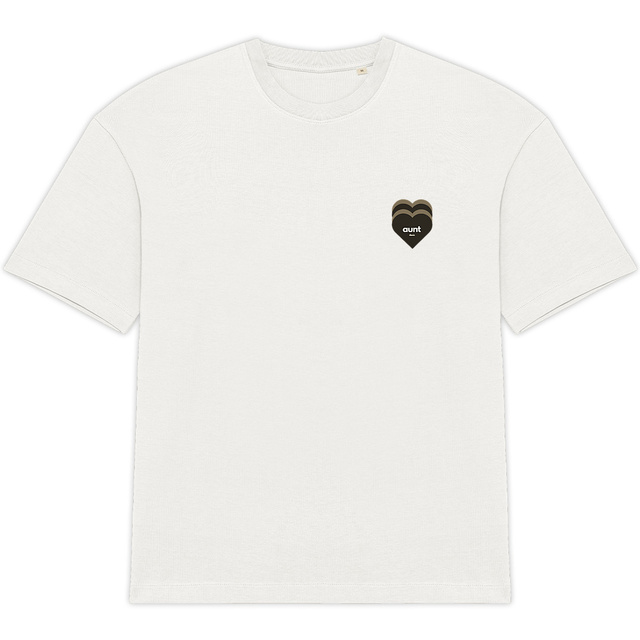 Image back T-shirt "AUNT IS LOVE" sépia 220 g/m2