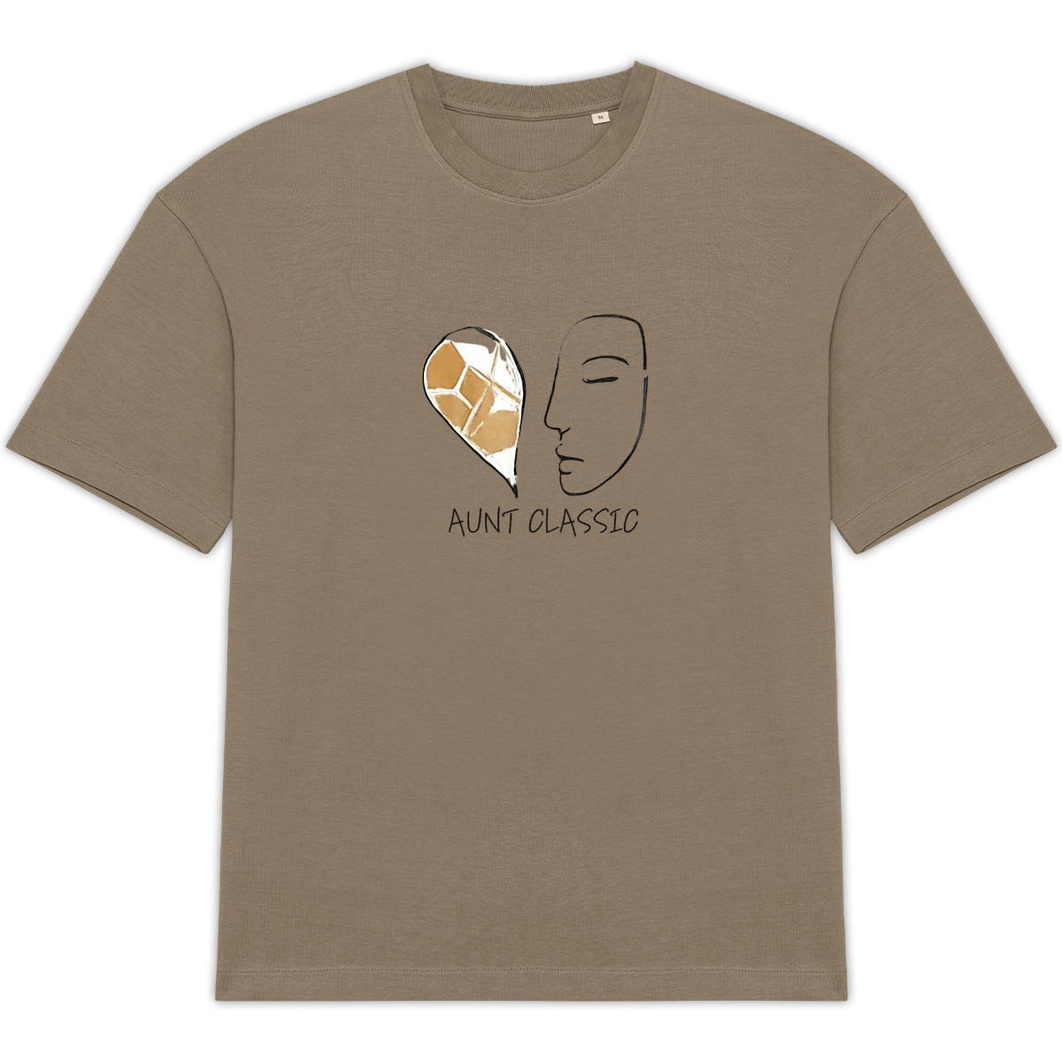 Image back T-shirt "AUNT IS FACING LOVE" 