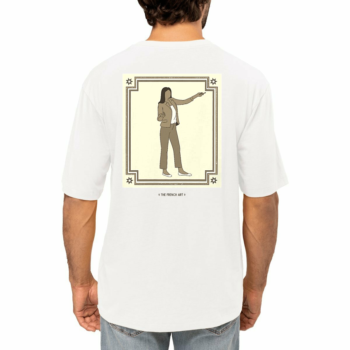 Image front T-shirt "AUNT FRANCE" old 220 g/m2
