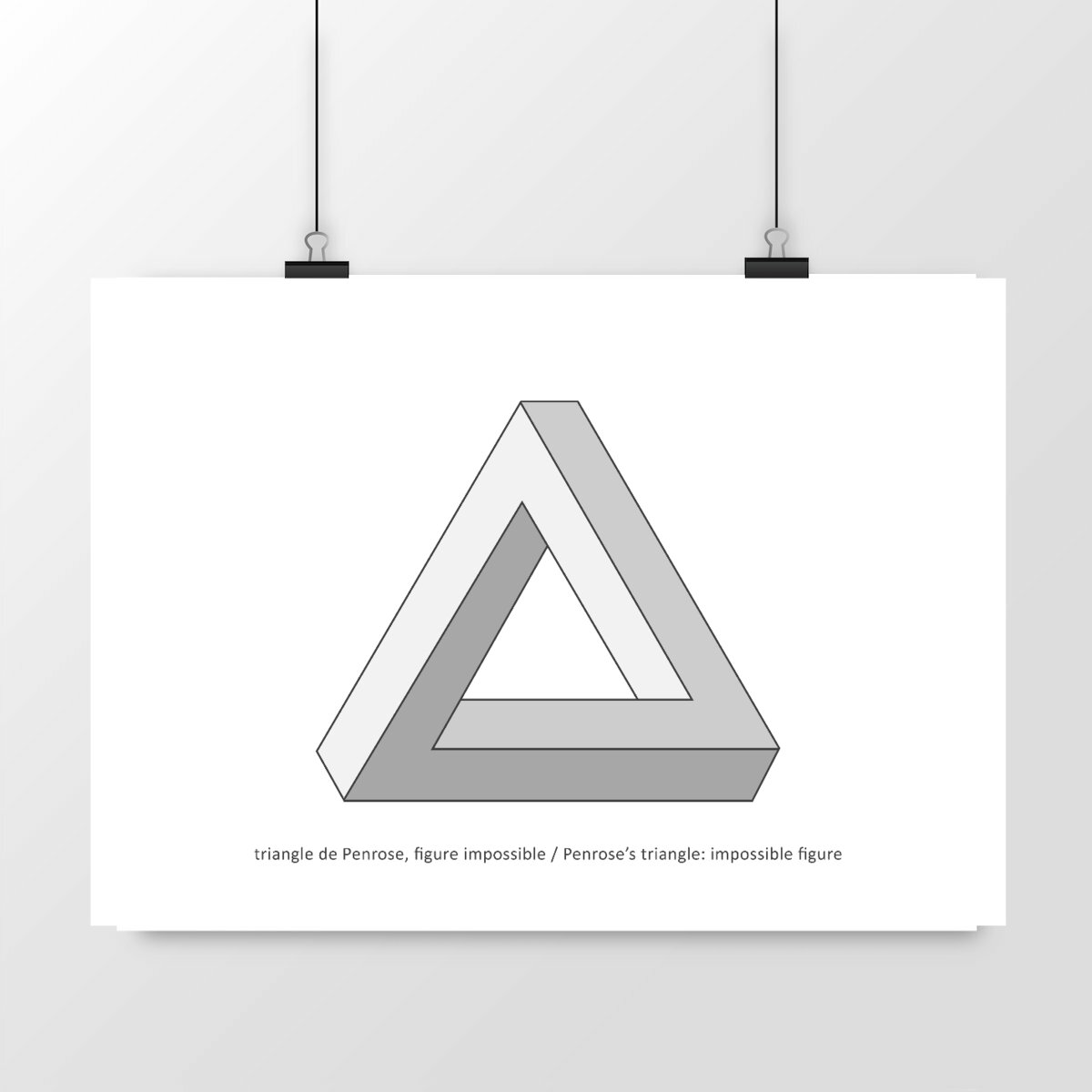 Image front illustration figure impossible : triangle de Penrose