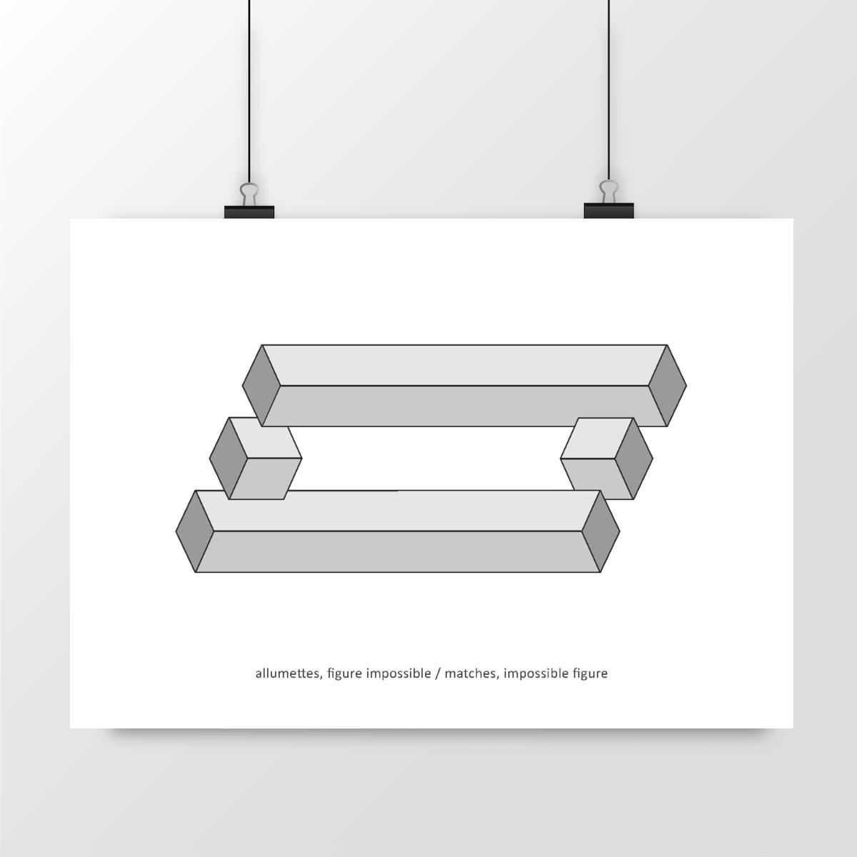 Image front illustration figure impossible : allumettes