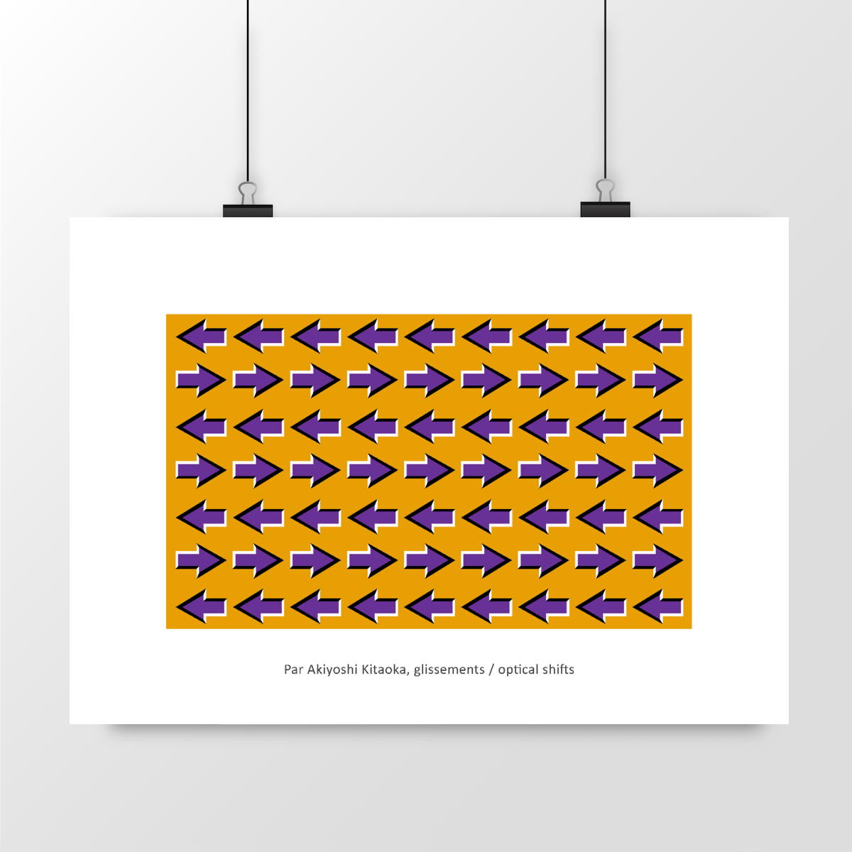 Image back illustration illusion d'optique : glissements