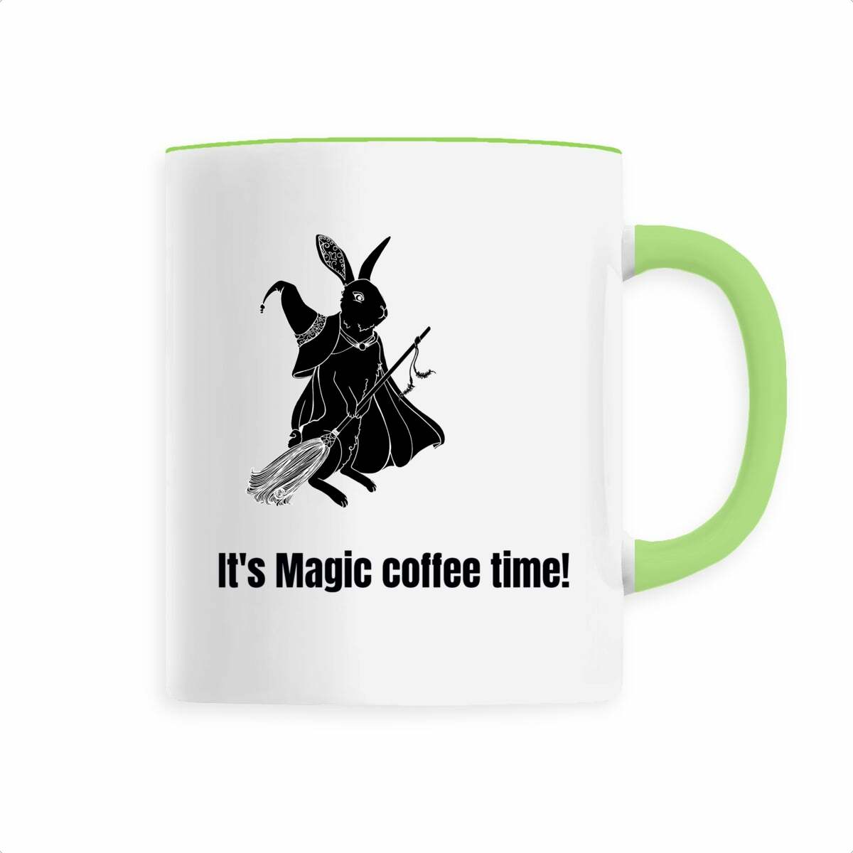 Image front Black Magic Rabbit It's magic coffe time Mug!