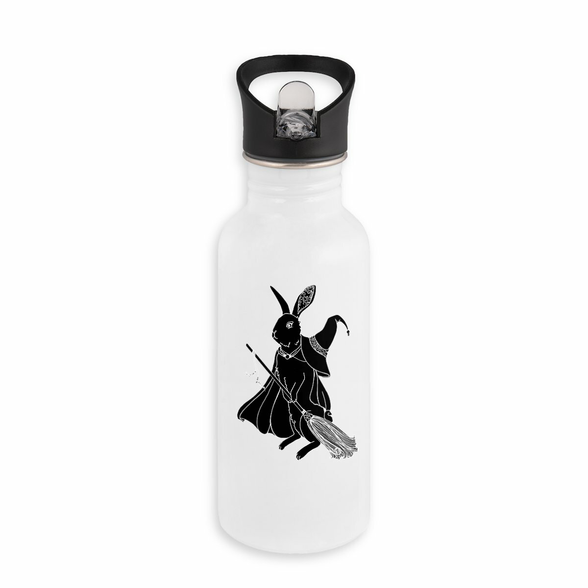 Image back Magic Black Rabit Stainless steel Bottle