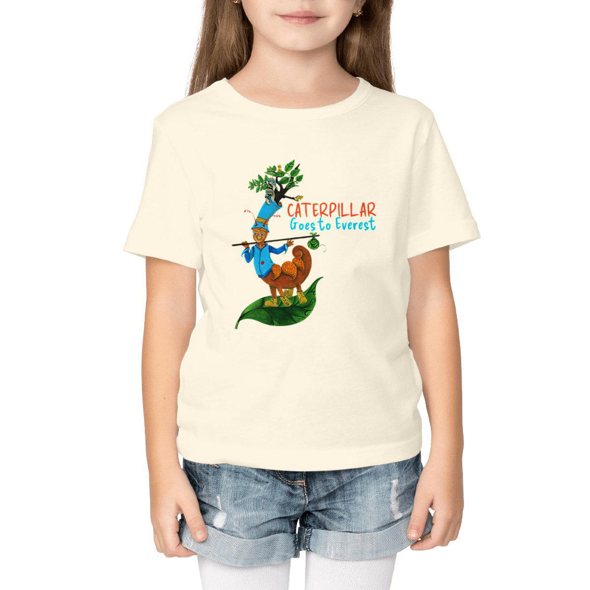 Image front           Child T-Shirt Caterpillar Goes To Everest