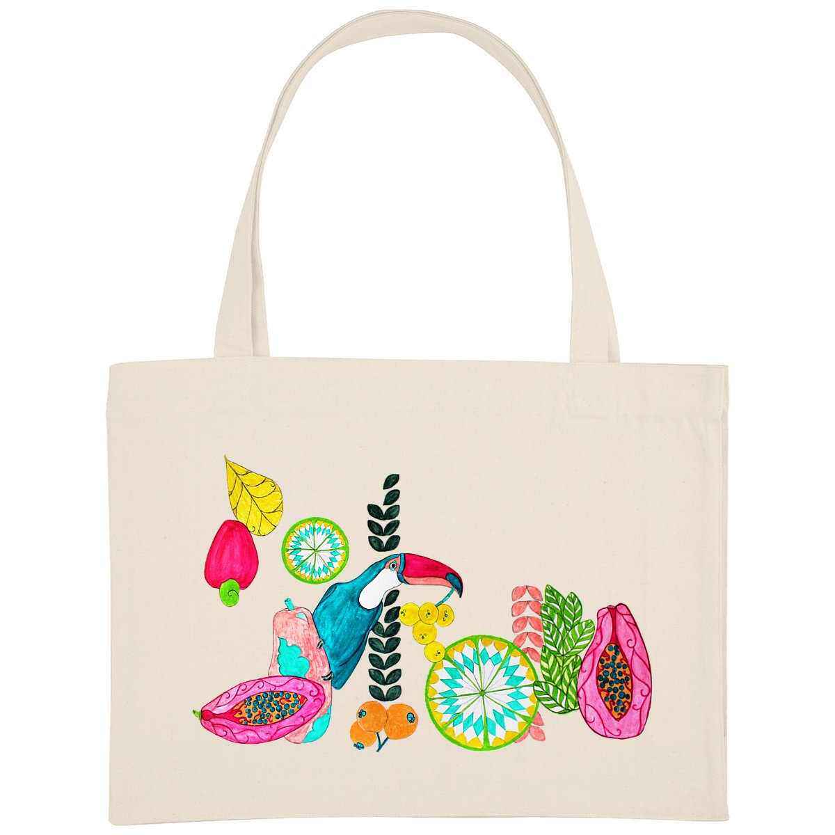 Image front Shopping Bag Toucans & Tropical Fruits