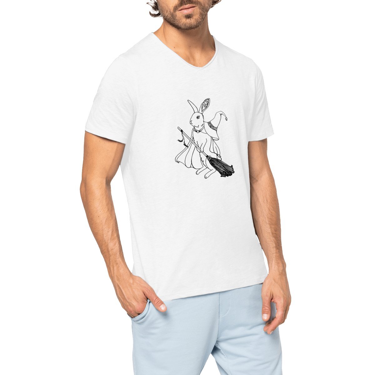 Image front            Men Trendy T-Shirt The Magic Rabbit