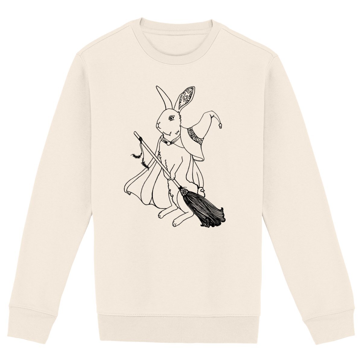 Image front Unisex Sweat-shirt. Magic Rabbit illustration.