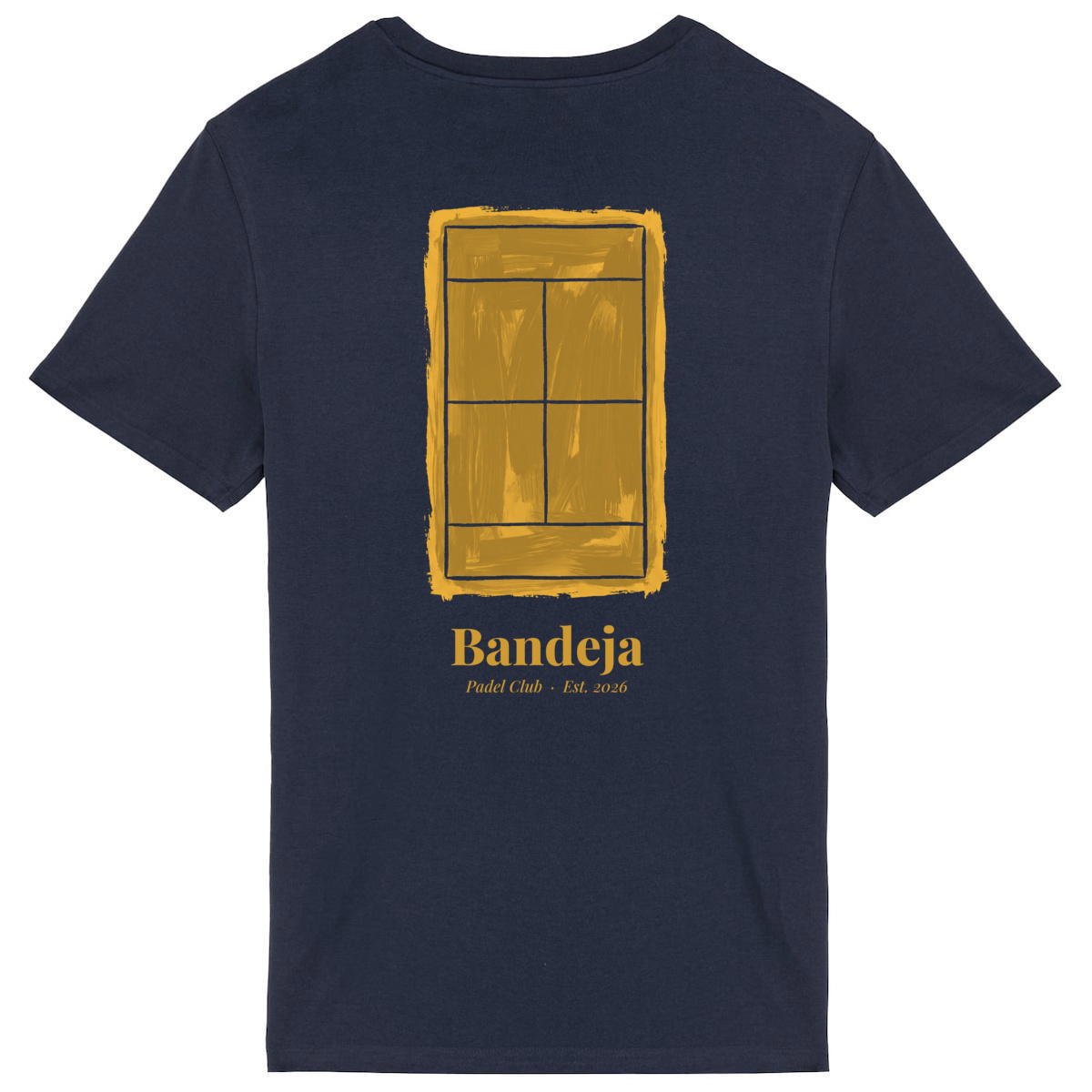 Image back T-shirt padel BANDEJA — Bleu marine