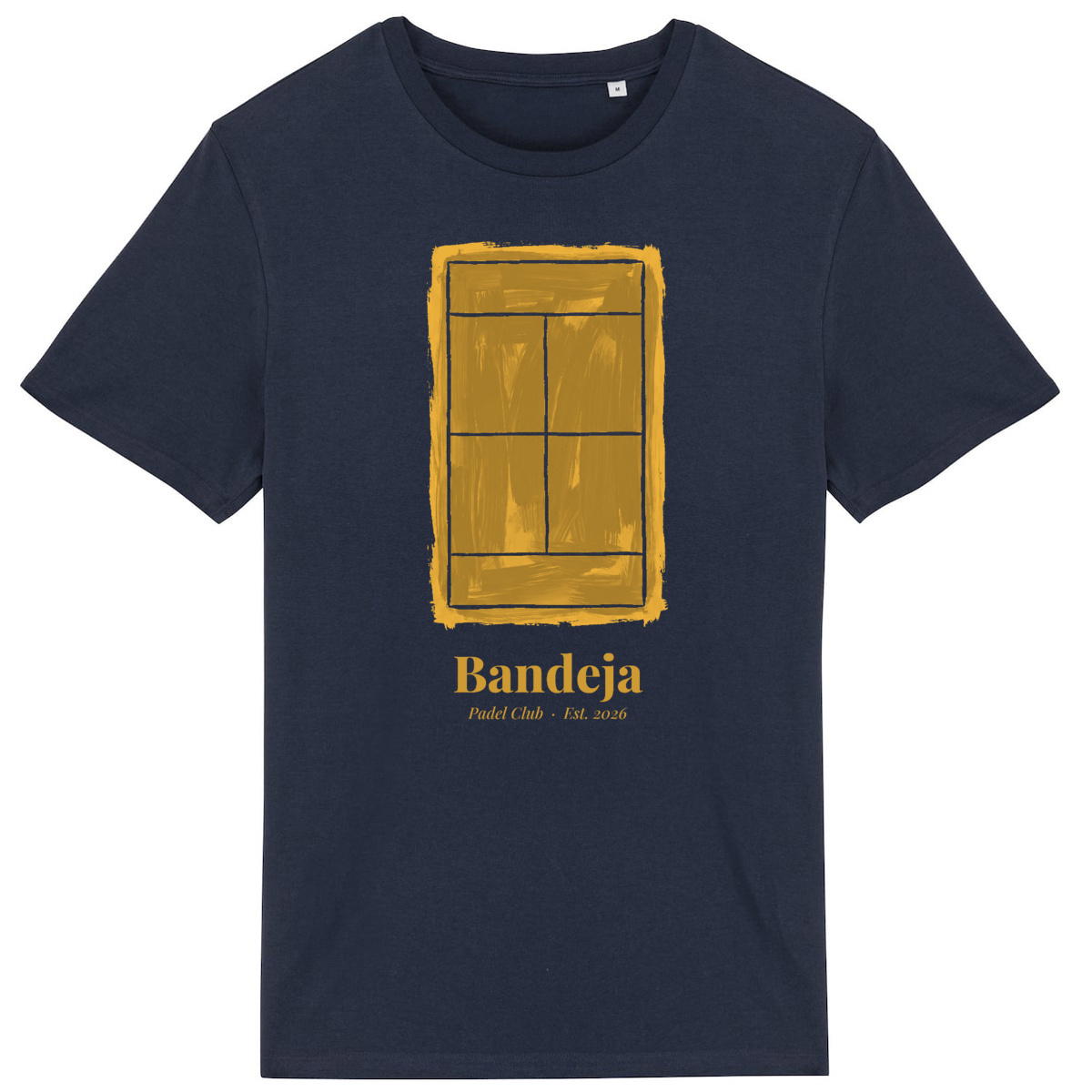 Image front T-shirt padel BANDEJA — Bleu marine