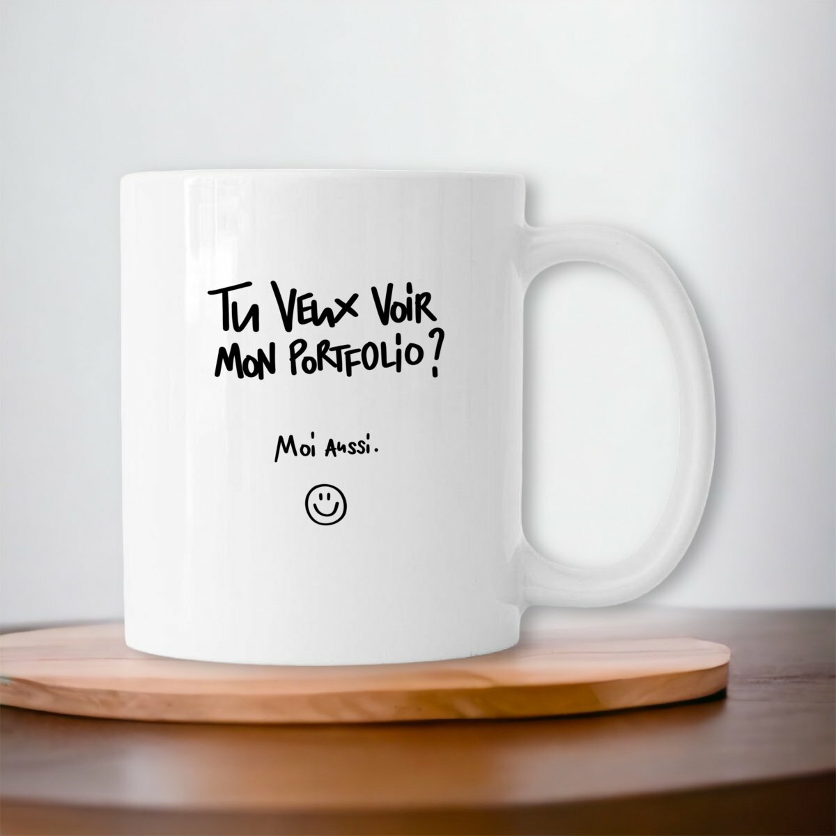 Image front Mug portfolio pour graphiste