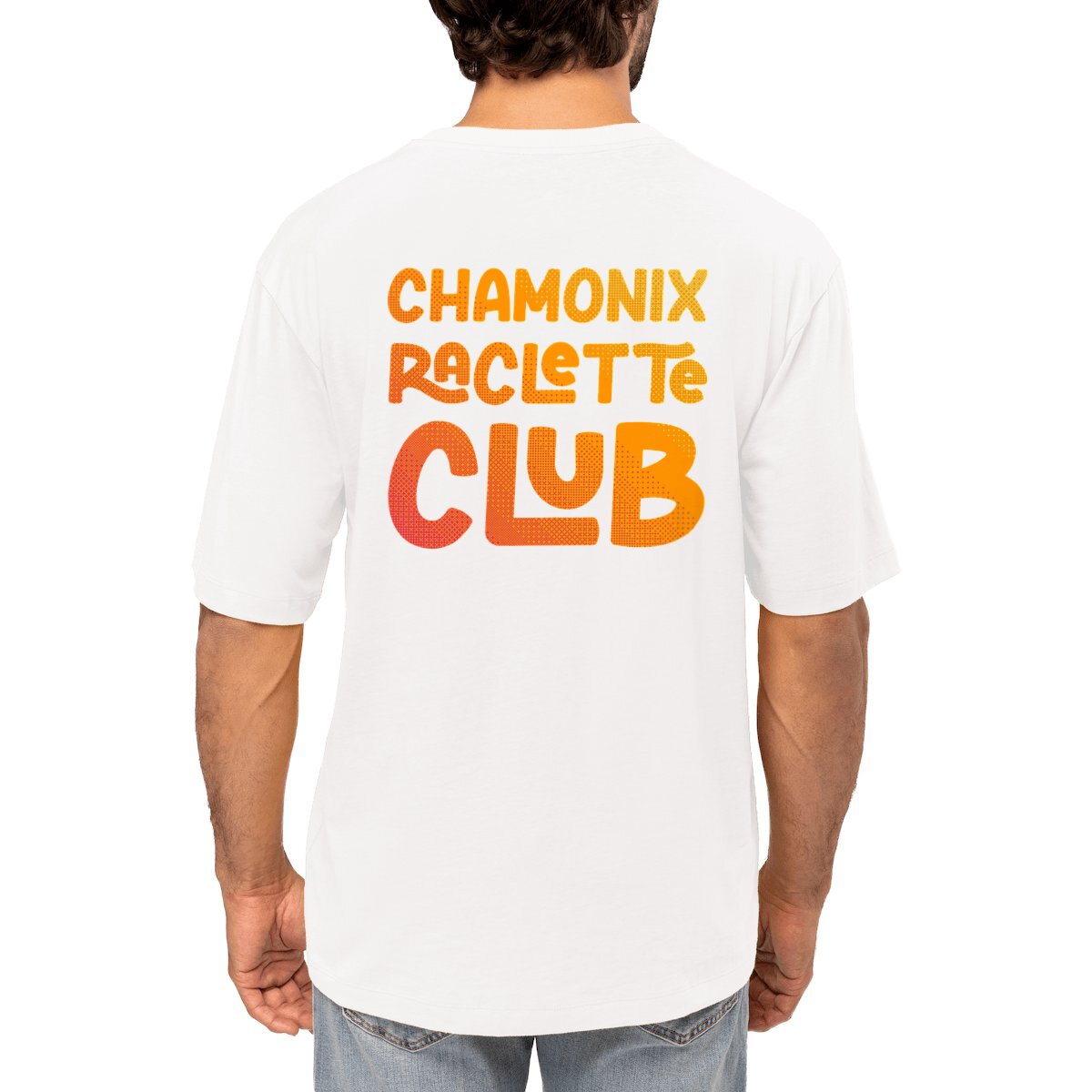 Image front Raclette Club Orange T-shirt Oversize