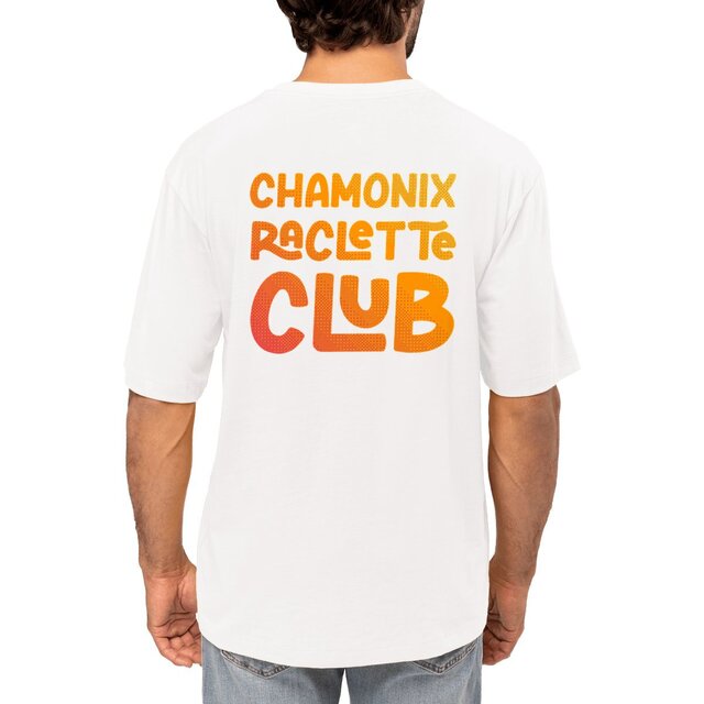 Image front Raclette Club Orange T-shirt Oversize