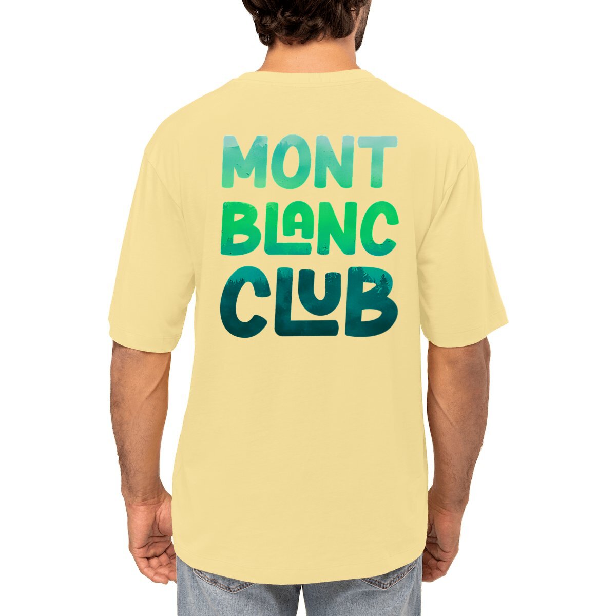 Image front Mont Blanc Club Vert T-shirt Oversize  