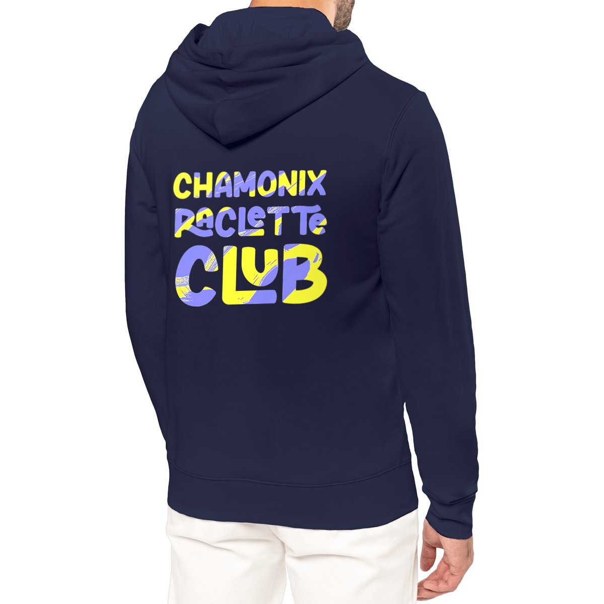 Image front Raclette Club Jaune / Violet Capuche Léger