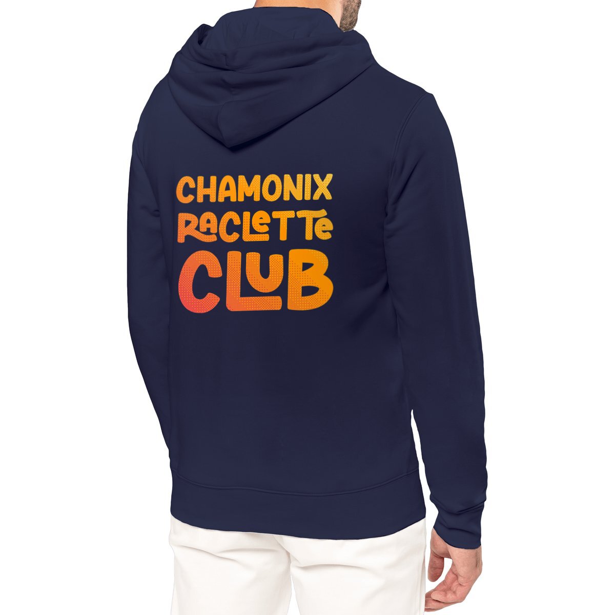 Image front Raclette Club Orange Capuche Léger 