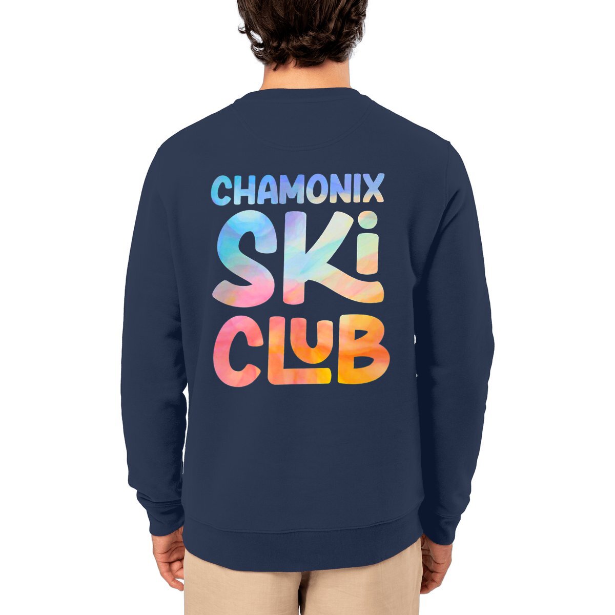 Image front Ski Club Bleu / Orange Sweatshirt 