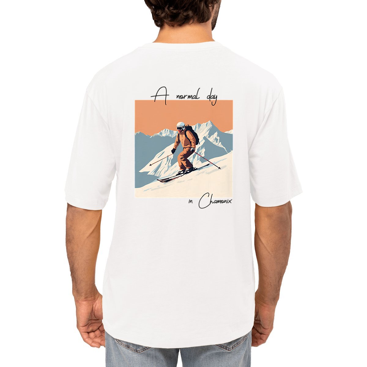 Image front AND Skieur 1 T-shirt Oversize 