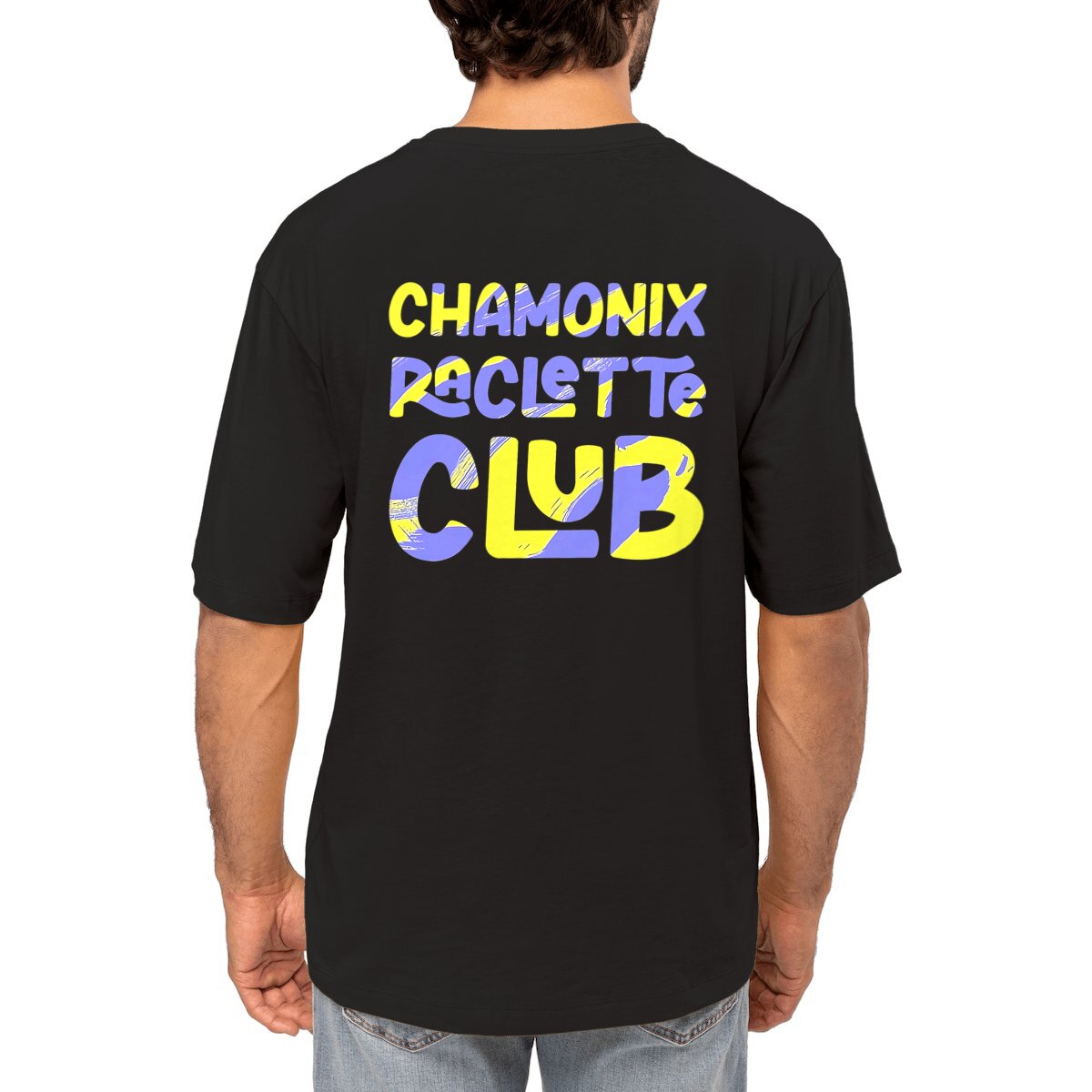 Image front Raclette Club Jaune / Violet T-shirt Oversize