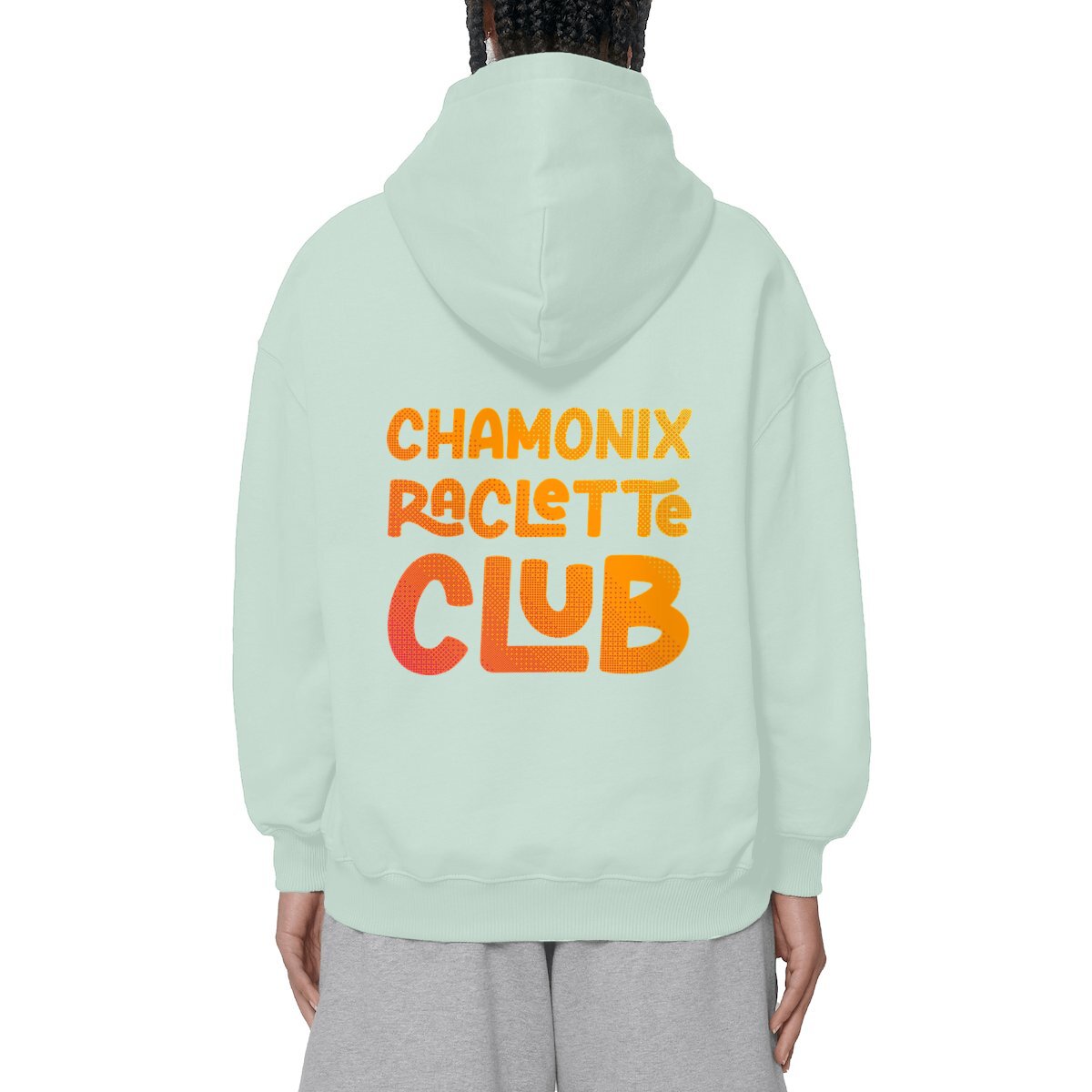 Image front Raclette Club Orange Capuche Ultra PREMIUM 