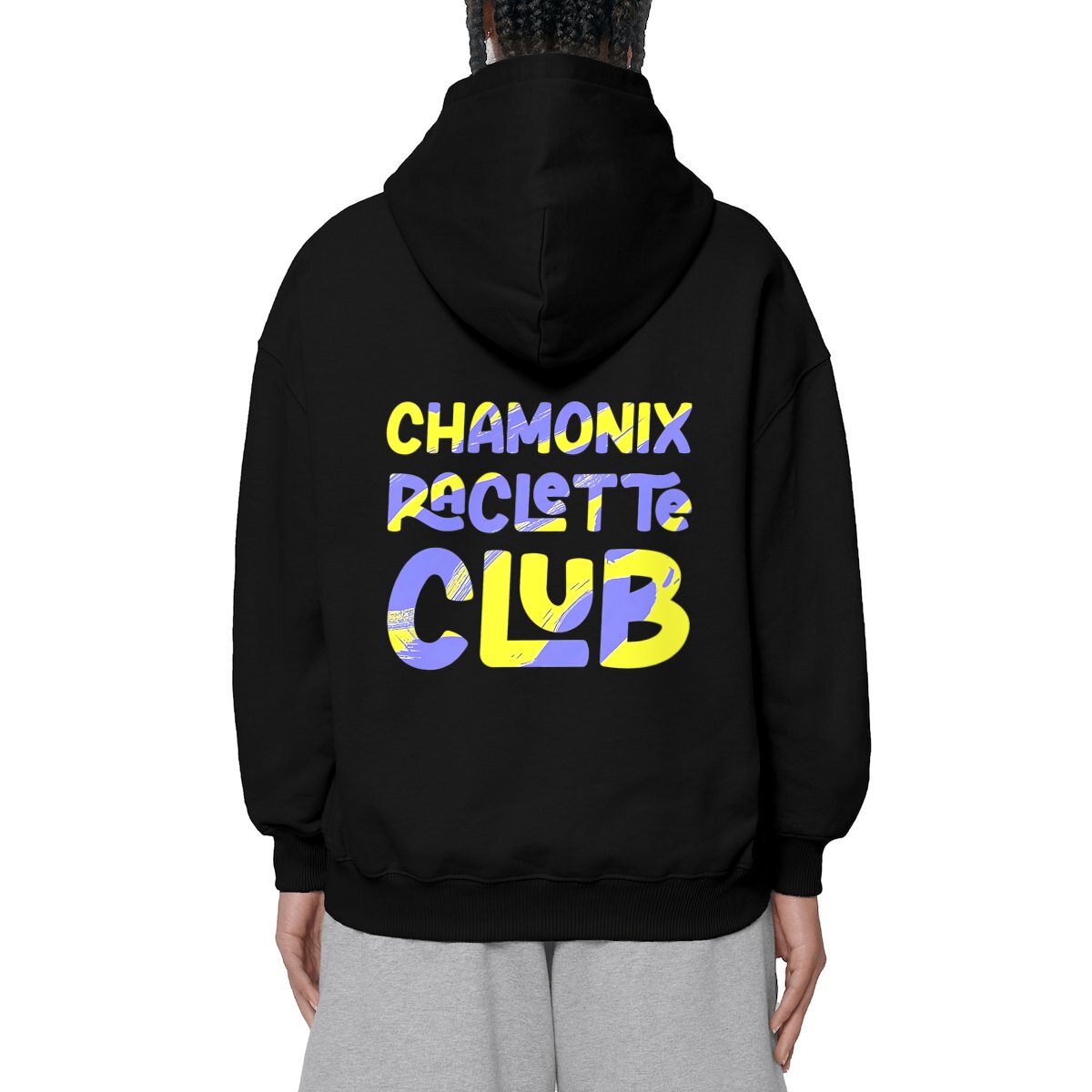 Image front Raclette Club Jaune / Violet Capuche Ultra PREMIUM