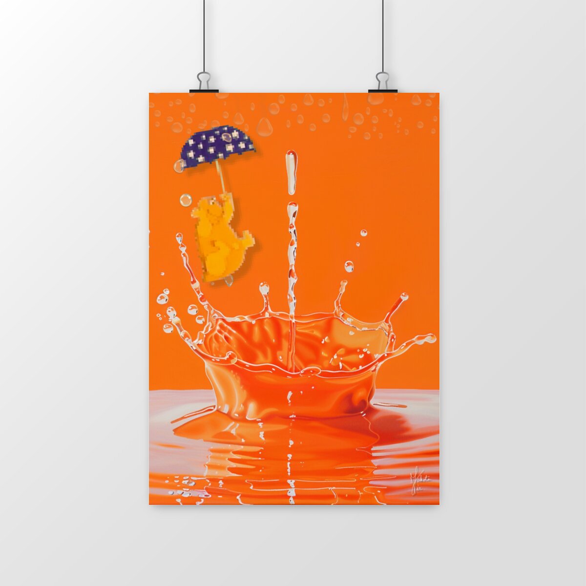 Image front Poster « la goutte orange »