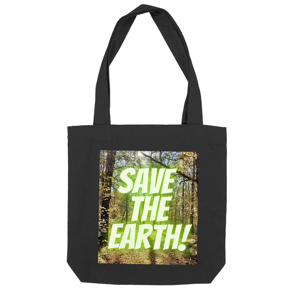 Save the Earth Recycled Tote - Image