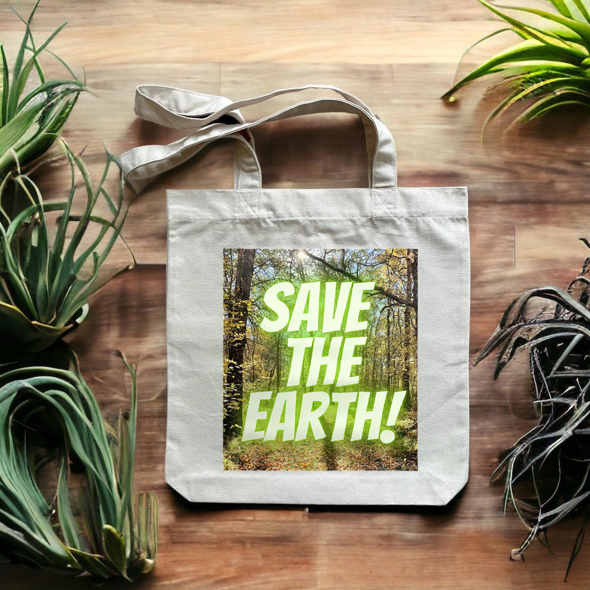 Save the Earth Recycled Tote