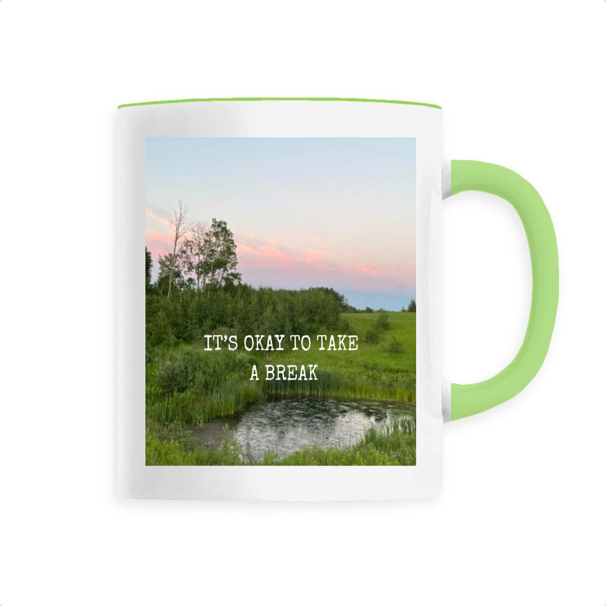 It's Okay To Take A Break Sunset Vibes Mug - Image