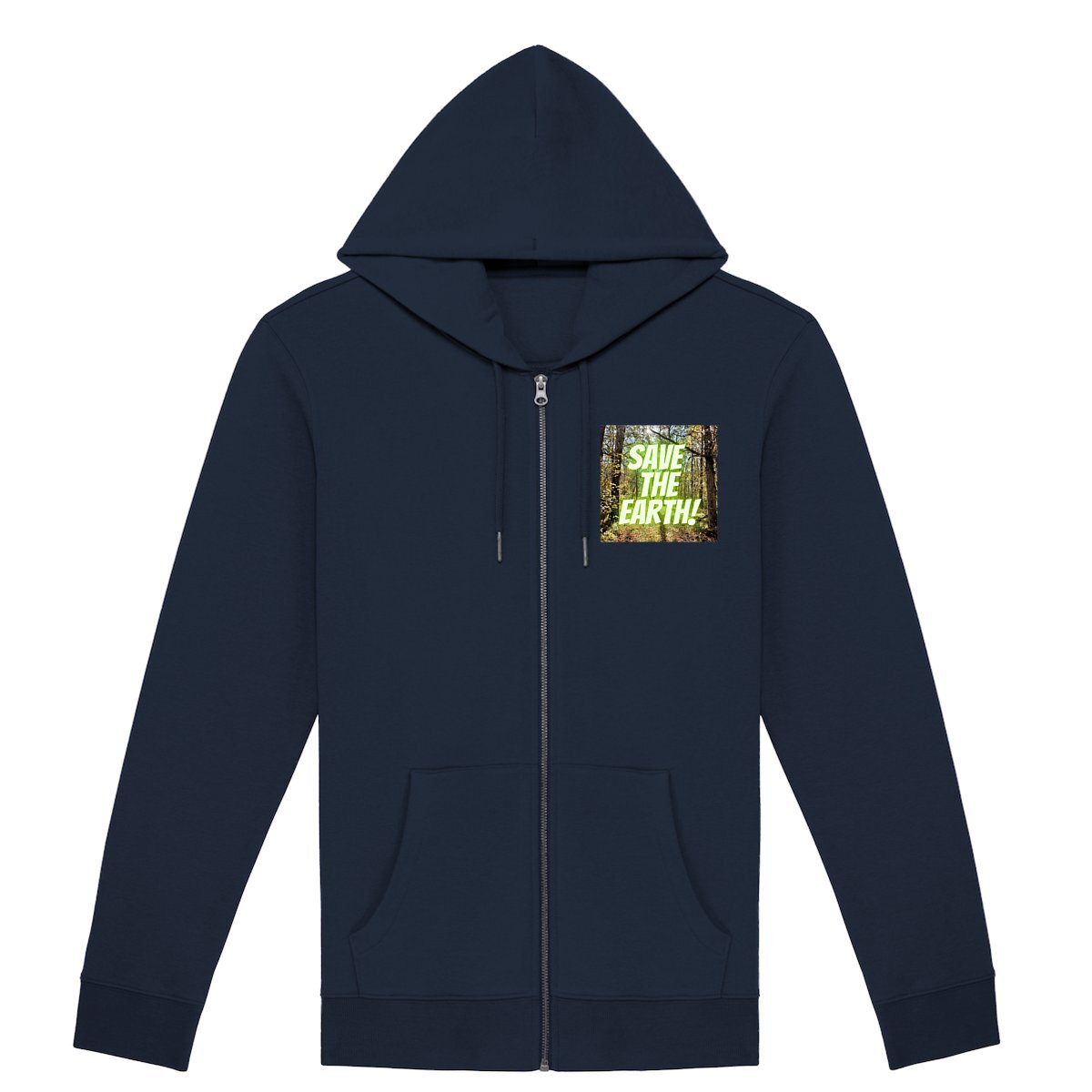 Save The Earth Unisex Zip Hoodie