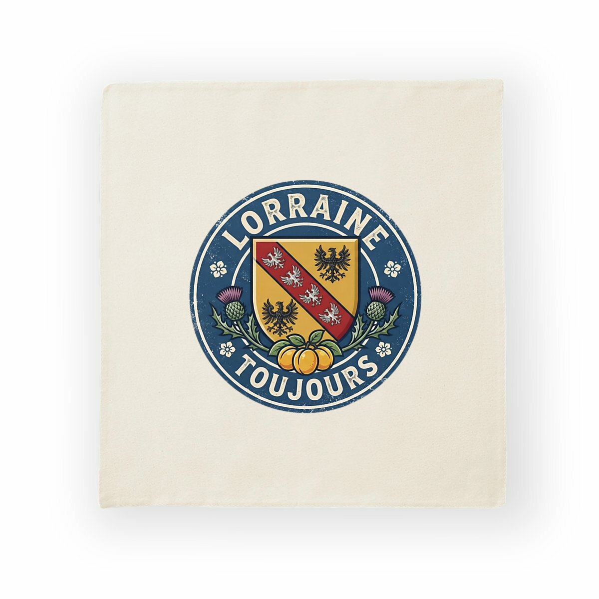 "Lorraine Toujours" : Housse de coussin en coton