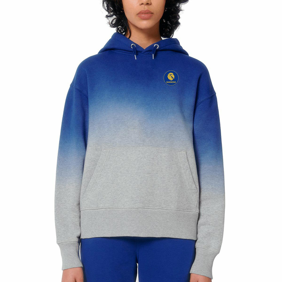 "Manom" : Sweat à capuche Dip Dye oversized - Unisexe