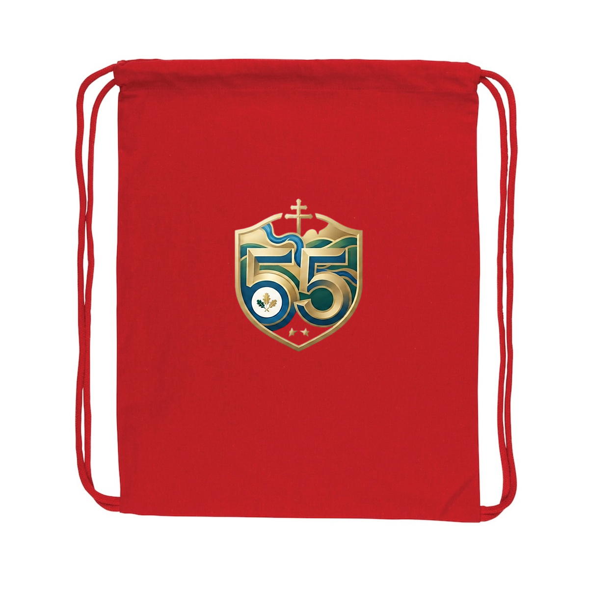 "55" : Sac à dos à cordelettes recyclé - Image