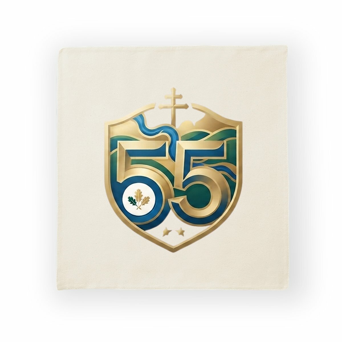 "55" : Housse de coussin en coton