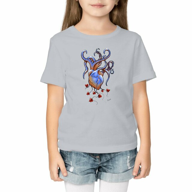 Camiseta pulporazón azul de 2 a 14 a.