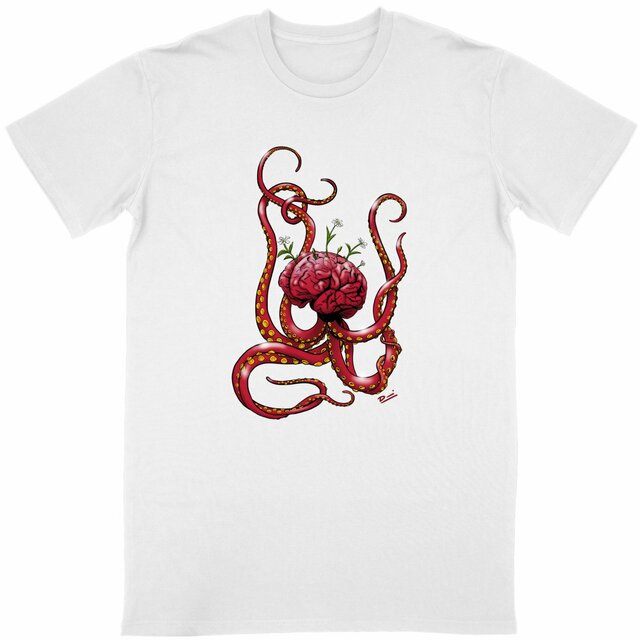 Camiseta cerebrulpo rojo unisex - Image