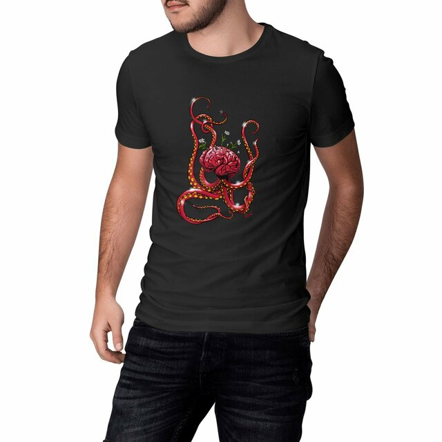 Camiseta cerebrulpo rojo unisex
