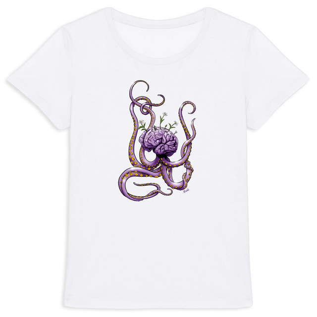 Camiseta cerebrulpo lila mujer - Image