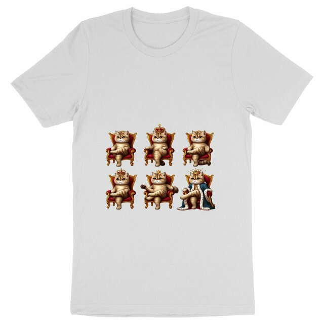 T-shirt épais chat le roi - Image